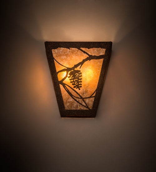 7"W Whispering Pines Wall Sconce