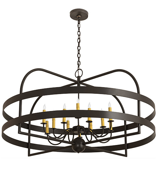 48" Wide Aldari 12 Light Chandelier