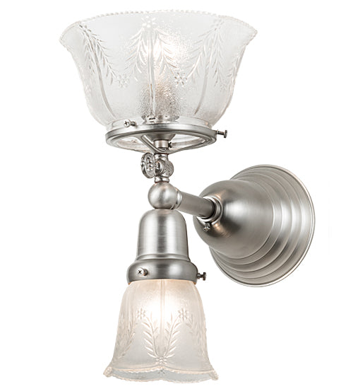 7.5" Wide Revival Gas & Electric 2 Light Wall Sconce