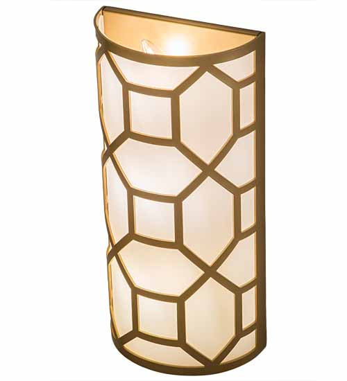 8" Wide Cilindro Mosaic Wall Sconce