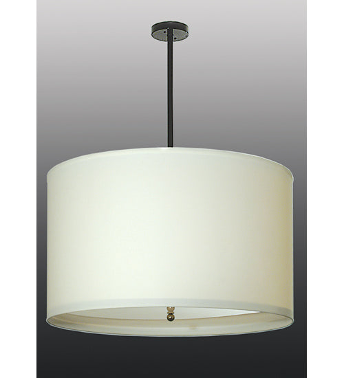 30"W Cilindro White Textrene Pendant