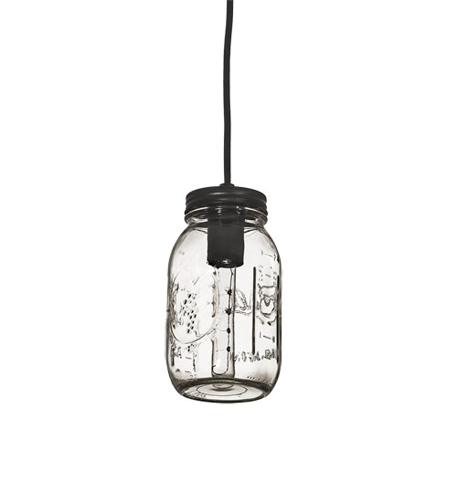 3.75" Wide Mason Jar Mini Pendant