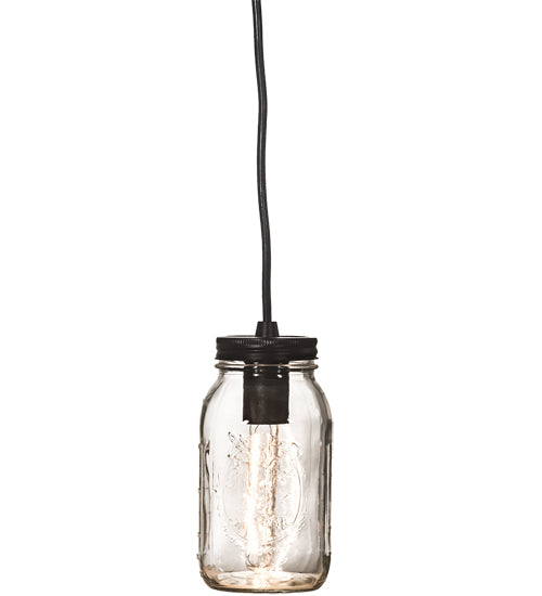 3.75" Wide Mason Jar Mini Pendant