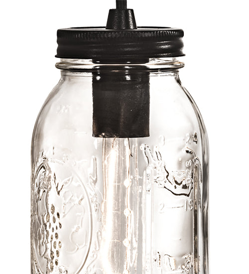 3.75" Wide Mason Jar Mini Pendant