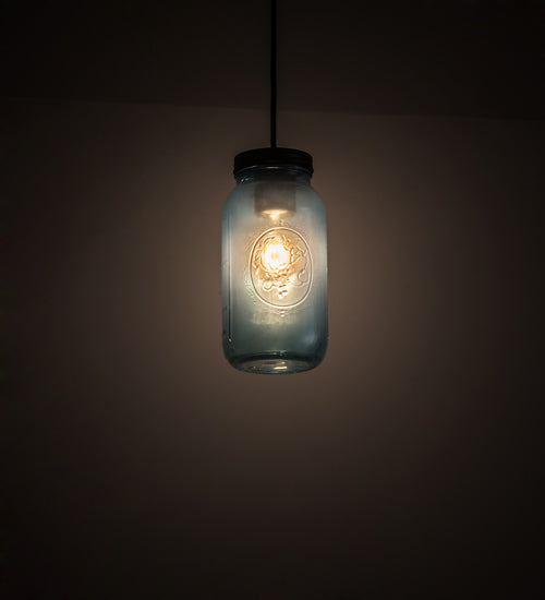 5" Wide Mason Jar Mini Pendant