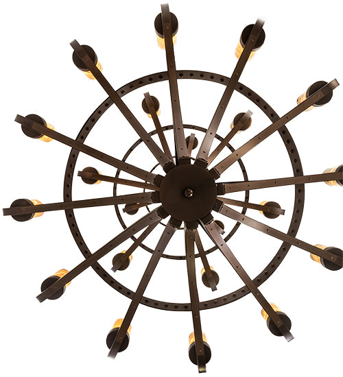 62" Wide Castilla Jadestone 21 Light Three Tier Chandelier