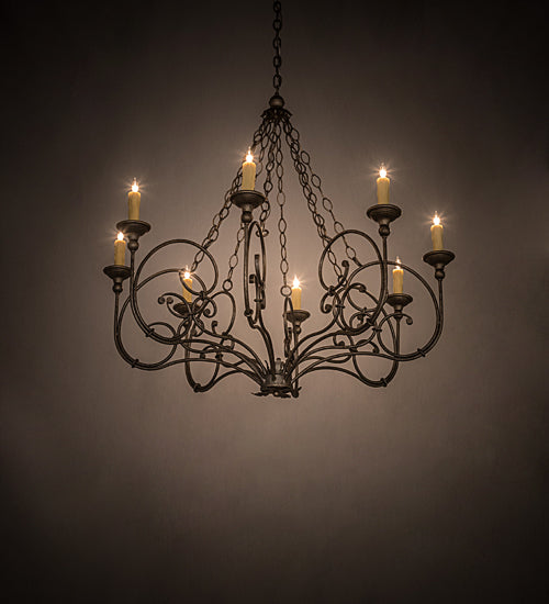 42" Wide Rachelle 8 Light Chandelier