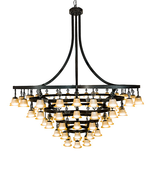 114" Wide Cretella 86 Light Chandelier