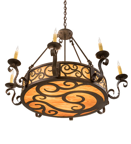 36" Wide Delano 8 Light Chandelier