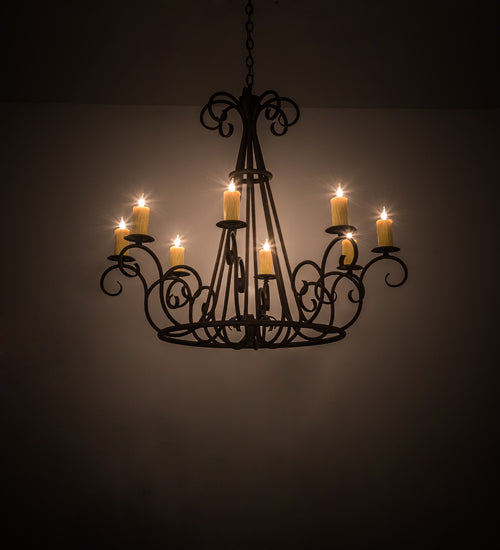 42" Wide Marguerite 8 Light Chandelier