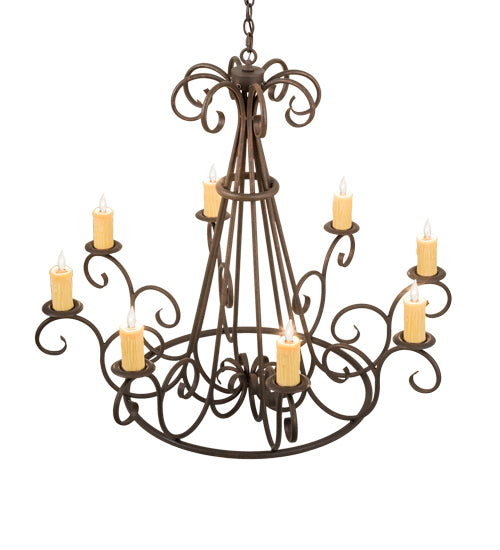 42" Wide Marguerite 8 Light Chandelier