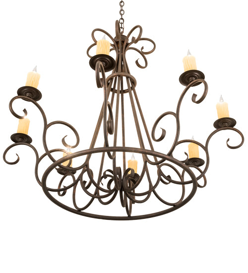 42" Wide Marguerite 8 Light Chandelier