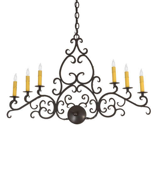 36" Long Meredith Oblong Chandelier