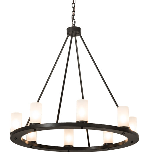 36" Wide Loxley 8 Lt Chandelier