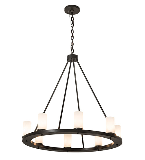 36" Wide Loxley 8 Lt Chandelier