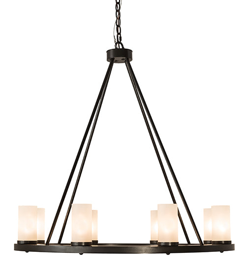 36" Wide Loxley 8 Lt Chandelier