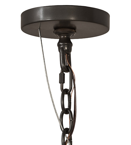 36" Wide Loxley 8 Lt Chandelier