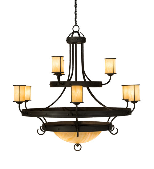 52" Wide Nehring 9 Lt Chandelier