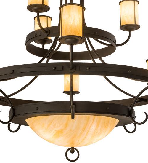 52" Wide Nehring 9 Lt Chandelier