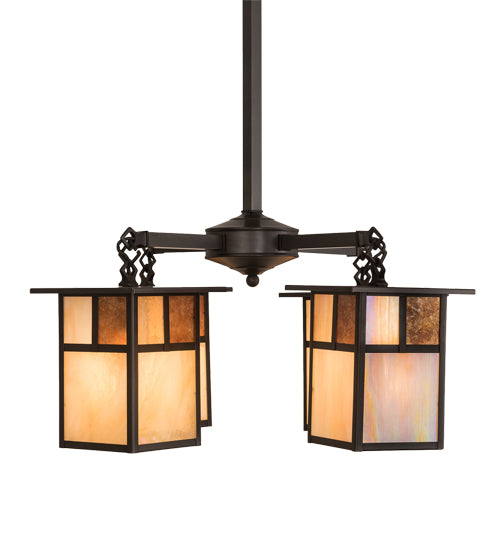 25"W Hyde Park "T" Mission 4 Lt Chandelier