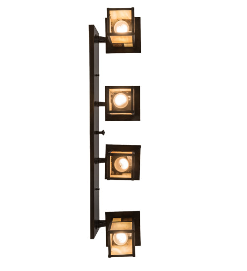 39"Wide Hyde Park "T" Mission 4 Light Vanity Light