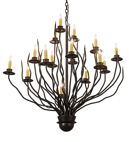 42"W Sycamore 16 Lt Chandelier