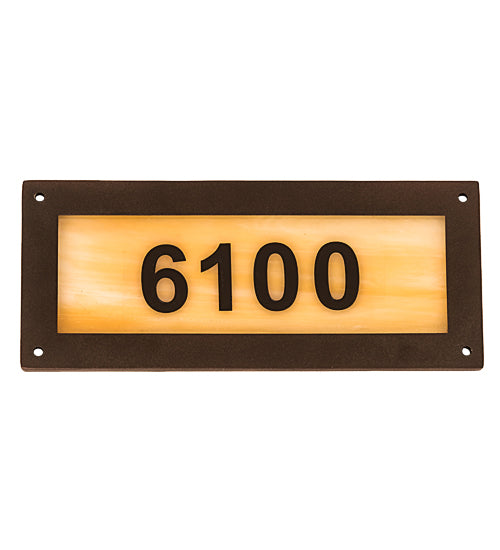 9.5" Wide Personalized Street Address Sign