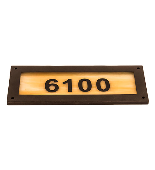 9.5" Wide Personalized Street Address Sign