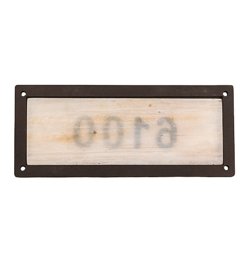 9.5" Wide Personalized Street Address Sign