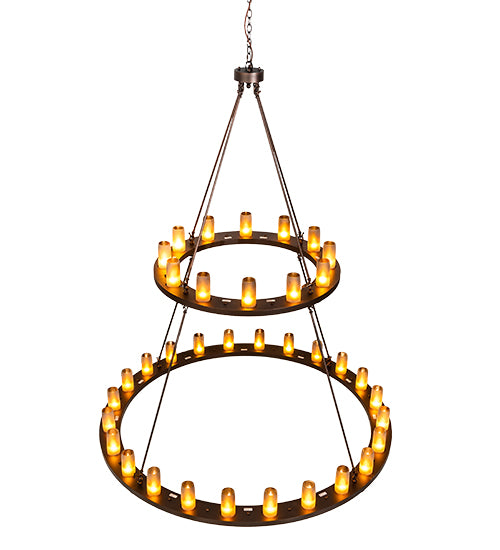 72" Wide Loxley 36 Light Two Tier Chandelier