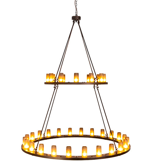 72" Wide Loxley 36 Light Two Tier Chandelier