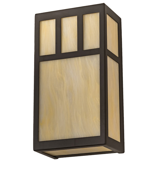 6.5" Wide Hyde Park Double Bar Mission Wall Sconce