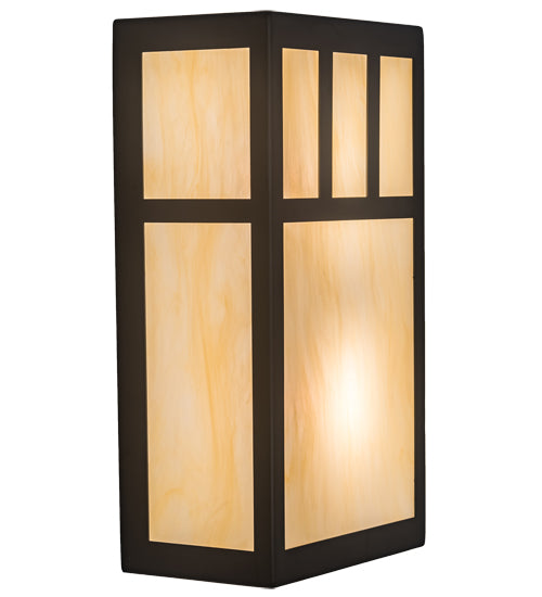 6.5" Wide Hyde Park Double Bar Mission Wall Sconce