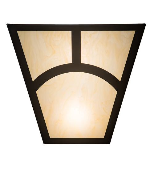 13" Wide Mission Hill Top Wall Sconce