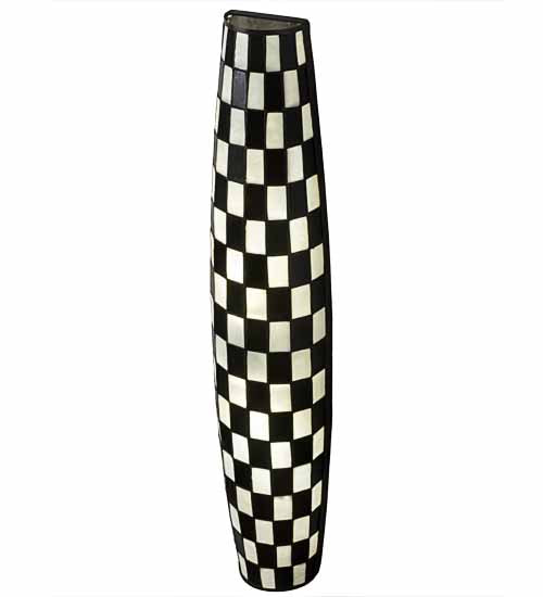 7" Wide Checkers Tube Wall Sconce