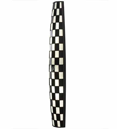 7" Wide Checkers Tube Wall Sconce