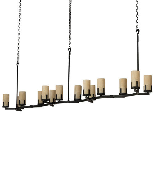 118" Long Cero 14 Light Oblong Chandelier