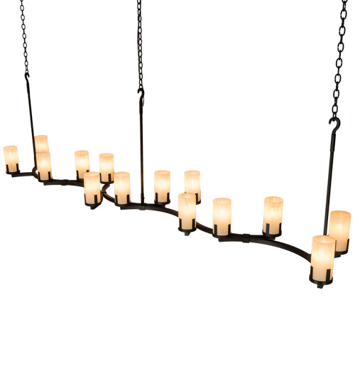 118" Long Cero 14 Light Oblong Chandelier