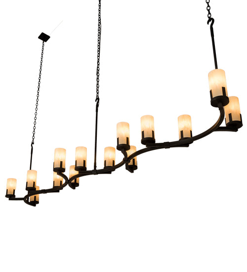 118" Long Cero 14 Light Oblong Chandelier