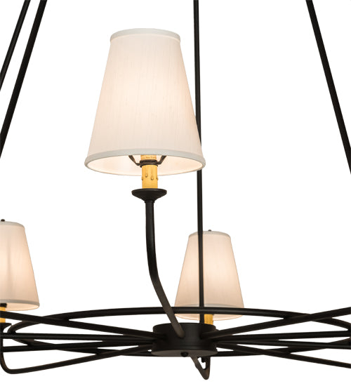 72" Wide Brach Ring 10 Lt Chandelier