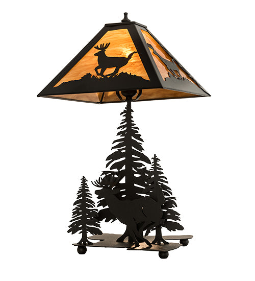 22" High Lone Deer Table Lamp