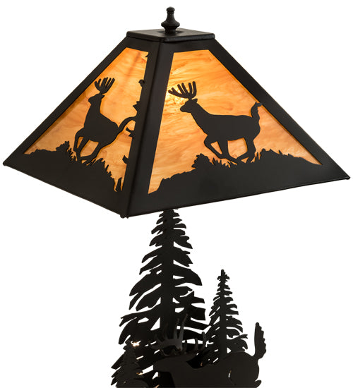 22" High Lone Deer Table Lamp