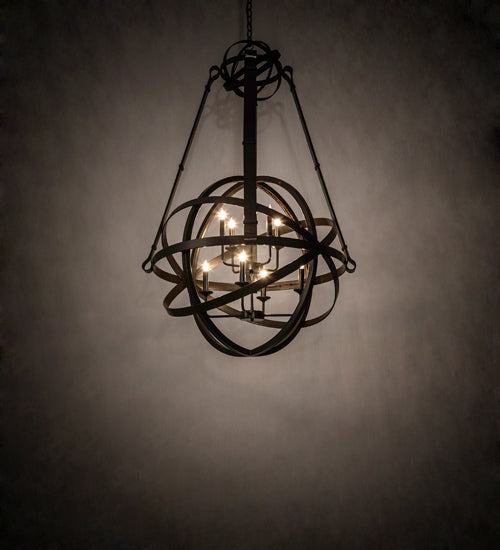 36" Wide Gimbal Grinado Chandelier