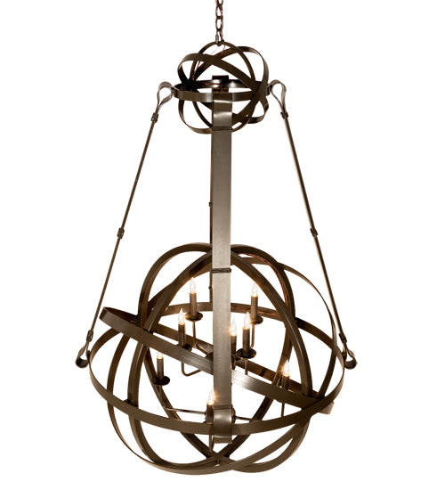 36" Wide Gimbal Grinado Chandelier