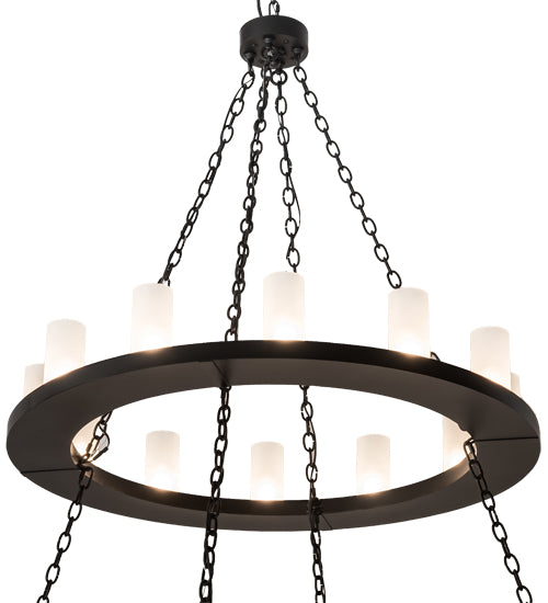 72" Wide Loxley 36 Lt Two Tier Chandelier