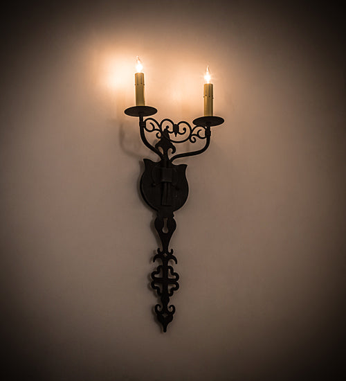 11" Wide Merano 2 Light Wall Sconce