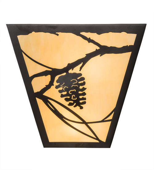 13" Wide Whispering Pines Wall Sconce