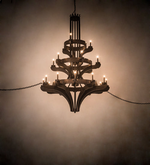 61" Wide Castilla 21 Light Three Tier Chandelier