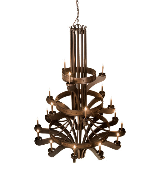 61" Wide Castilla 21 Light Three Tier Chandelier