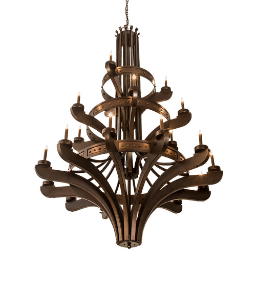 61" Wide Castilla 21 Light Three Tier Chandelier